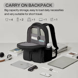 mixi Travel Laptop Backpack, Lightweight Durable School Bookbag Men Woman 15.6" Computer Bag, Water Resistant Outdoor Hiking Backpacks With Multifunction Pockets, 16 Inch, Black