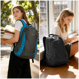 mixi Ultra Lightweight Backpack 31L Waterproof Casual backpack for Travel Sports Camping Hiking College Back Pack Daypack for Men Women, 18 inch - Black