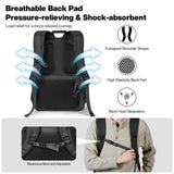 mixi Ultra Lightweight Backpack 31L Waterproof Casual backpack for Travel Sports Camping Hiking College Back Pack Daypack for Men Women, 18 inch - Black