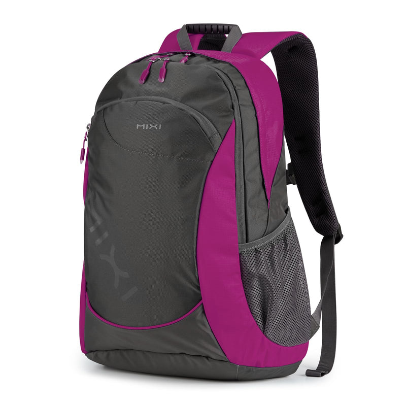 mixi Ultra Lightweight Backpack 31L Waterproof Casual backpack for Travel Sports Camping Hiking College Back Pack Daypack for Men Women, 18 inch - Rose Red