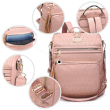 MKP COLLECTION Women Fashion Backpack Purse Convertible Large Rucksack Versatile Travel Shoulder Bags Handbag Set with Tassel