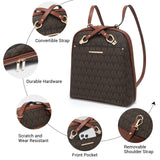 MKP COLLECTION Womens Convertible Backpack Handbag Purse Fashion Designer Ladies Shoulder Satchel Bag for Travel Work