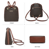 MKP COLLECTION Womens Convertible Backpack Handbag Purse Fashion Designer Ladies Shoulder Satchel Bag for Travel Work