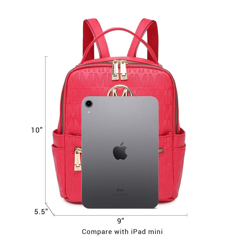 MKP Small Backpack Purse for Ladies Women Fashion Multi Pockets Daypacks with Front Zip Pocket