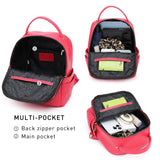 MKP Small Backpack Purse for Ladies Women Fashion Multi Pockets Daypacks with Front Zip Pocket