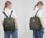 MKP Women Fashion Backpack Purse Multi Pockets Signature Anti - Theft Rucksack Travel Ladies Shoulder Bag Handbag 2Pcs