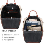 MKP Women Fashion Backpack Purse PU Leather Convertible Medium Ladies Rucksack Travel Shoulder Bags Handbag and Purse 2Pcs