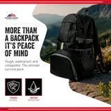 MODERN NEEDS Ready Pack 35L — Foldable Backpack for Travel | Lightweight, Water Resistant Hiking Daypack | Compact, Packable Backpack for Men & Women | Great for Camping & Daily Use