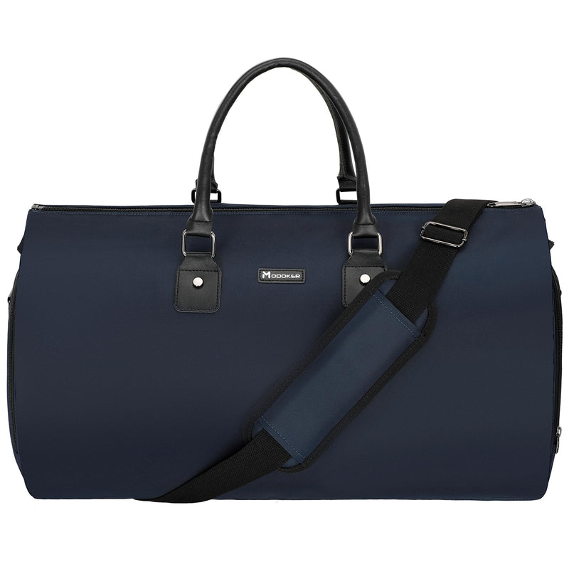 Modoker Eco - Friendly Women’s Convertible Garment Bag, 45L Carry - On Garment Weekender Bag– Waterproof, Wrinkle - Resistant, Hanging to Duffel, Airline Approved suit Bag, Blue