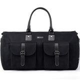 Modoker Garment Convertible Weekender Bag,Carry on Garment Bags for Travel Mens Suit Bag,Canvas Garment Duffle Bag Heavy Duty Overnight Bags for Men Women Hanging Clothes, Black