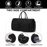 Modoker Rolling Garment Bag for Travel,Womens Convertible Garment Bags with Wheels, Luggage Suit Travel Bags,3 in 1 Carry On Wheeled Duffel Bag,Black