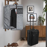Modoker Rolling Garment Bag with Wheels Away Luggage for Suits with Wheels Wheeled Garment Bag for Travel 2 in 1 Rolling Duffel Bag, Black