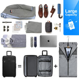 Modoker Rolling Garment Bag with Wheels Away Luggage for Suits with Wheels Wheeled Garment Bag for Travel 2 in 1 Rolling Duffel Bag, Black