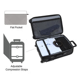Modoker Rolling Garment Bag with Wheels, Garment Bags with Built - in TSA Lock, 22 Inch Travel Garment Bag Suitcase