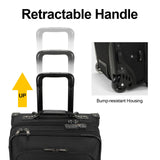 Modoker Rolling Garment Bag with Wheels, Garment Bags with Built - in TSA Lock, 22 Inch Travel Garment Bag Suitcase
