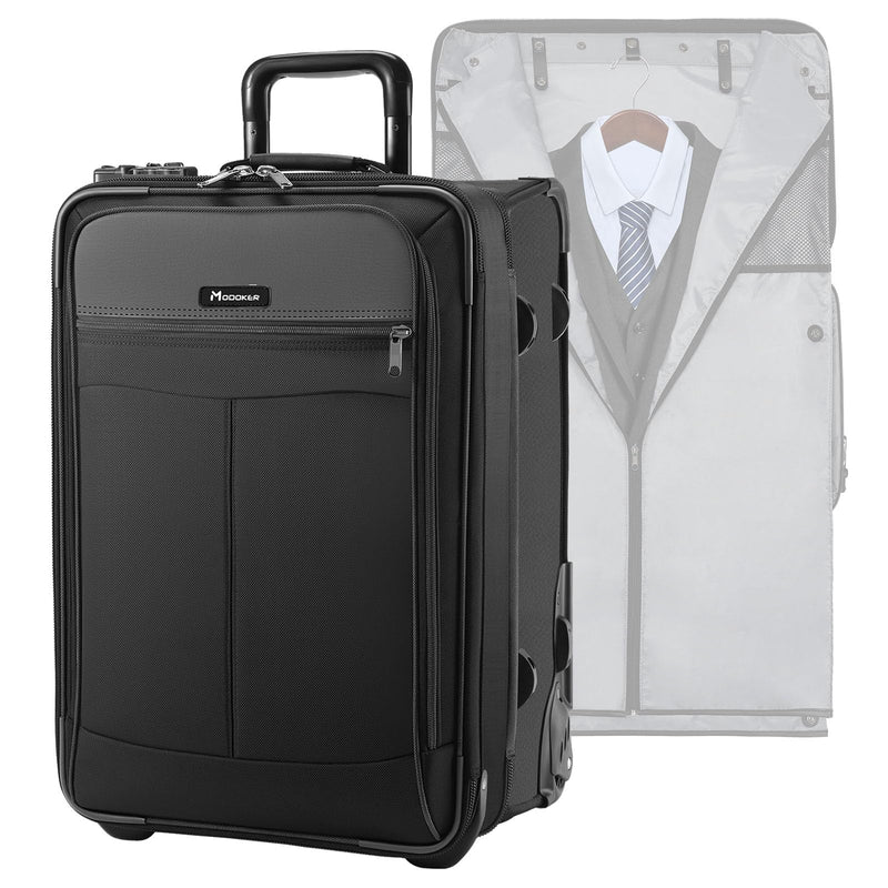 Modoker Rolling Garment Bag with Wheels, Garment Bags with Built - in TSA Lock, 22 Inch Travel Garment Bag Suitcase