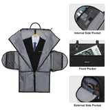 Modoker Rolling Garment Bags, Large Garment Duffle Bag with Wheels, 3 in 1 Garment Suit Luggage Bag for Women Men Business Travel Weekender