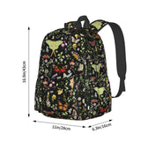 MOLIAN Butterflies Moths Flower Stylish Backpack With Adjustable Padded Shoulder Straps Daypacks For College Travel One Size