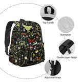 MOLIAN Butterflies Moths Flower Stylish Backpack With Adjustable Padded Shoulder Straps Daypacks For College Travel One Size