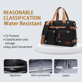 MOLNIA 3 in 1 Laptop Bag for Men, 17.3 Inch Work Bags for Men, Laptop Backpack, Briefcases, Messenger Bag, Computer Bags for Laptops for Men Women, Black