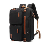 MOLNIA 3 in 1 Laptop Bag for Men, 17.3 Inch Work Bags for Men, Laptop Backpack, Briefcases, Messenger Bag, Computer Bags for Laptops for Men Women, Black