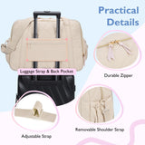 mommore Diaper Bag Tote Large Expandable Baby Travel Tote for 2 Kids Twins, Quilted Hospital Bag for Mom, Weekender