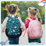 mommore Kids Backpack for Kindergarten Water Resistant Preschool Backpack Dinosaur Boys Bookbag Age 3 - 6