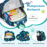 mommore Kids Backpack for Kindergarten Water Resistant Preschool Backpack Dinosaur Boys Bookbag Age 3 - 6