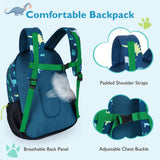 mommore Kids Backpack for Kindergarten Water Resistant Preschool Backpack Dinosaur Boys Bookbag Age 3 - 6
