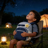 mommore Toddler Backpack for Boys 2 - 4, Corduroy Kids Backpack, 13" H Cute Preschool Kindergarten Daycare School Bag for Boys - Light Blue&Navy