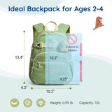 mommore Toddler Backpack for Boys 2 - 4, Corduroy Kids Backpack, 13" H Cute Preschool Kindergarten Daycare School Bag for Boys - Light Blue&Navy