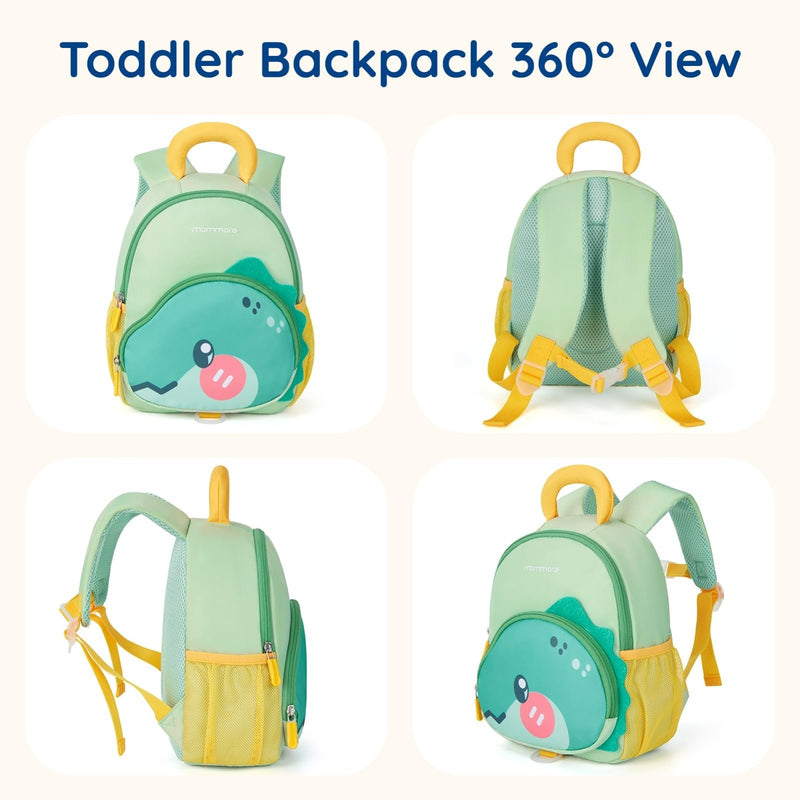 mommore Toddler Backpack for Girls 2 - 4 Cute 3D Kids Backpack Butterfly Small Pre - K Backpacks Water - Resistant for Preschool Kindergarten with Toddler Leash, Chest Buckle