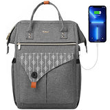 MOMUVO Laptop Backpack for Women, 15.6 Inch Laptop Bag Work Backpack with USB Charging Port, School Bookbag College Backpack, Suitable for Work,Travel, Business