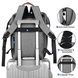 MOMUVO Laptop Backpack for Women, 15.6 Inch Laptop Bag Work Backpack with USB Charging Port, School Bookbag College Backpack, Suitable for Work,Travel, Business