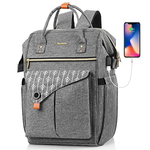 MOMUVO Laptop Backpack for Women, 15.6 Inch Laptop Bag Work Backpack with USB Charging Port, School Bookbag College Backpack, Suitable | Backpacks4Less