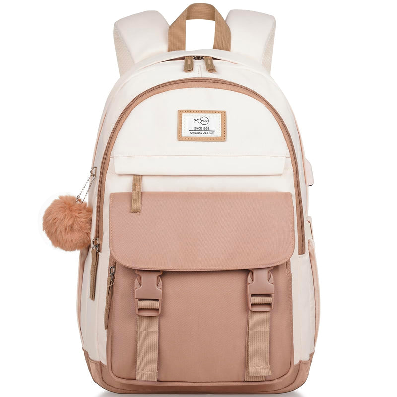 MOMUVO School Backpacks for Teen Girls Women,15.6 Inch Laptop School Book Bag Cute College Backpack Bookbag for Students