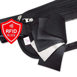 Money Belt Passport Holder for Women Men - Secure Hidden Travel Wallet Fanny Pack with RFID Blocking