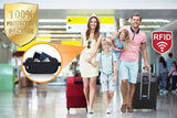 Money Belt Passport Holder for Women Men - Secure Hidden Travel Wallet Fanny Pack with RFID Blocking