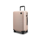 Monos Carry-On Luggage 22 Inch – Lightweight Hardside Spinner Suitcase with TSA Lock | Airline Approved, 39.9L Polycarbonate Rolling Carry On Bag | Overhead Bin Suitcase for Travel | Rose Quartz