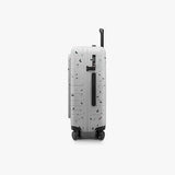 Monos Carry-On Pro Plus Luggage 23 Inch – Hardside Spinner Suitcase with TSA Lock & Laptop Front Pocket | Airline Approved, 42L Polycarbonate Rolling Carry On | Fits 16" Laptop | Terrazzo, White