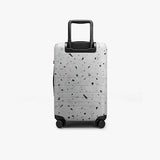 Monos Carry-On Pro Plus Luggage 23 Inch – Hardside Spinner Suitcase with TSA Lock & Laptop Front Pocket | Airline Approved, 42L Polycarbonate Rolling Carry On | Fits 16" Laptop | Terrazzo, White