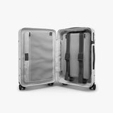 Monos Carry-On Pro Plus Luggage 23 Inch – Hardside Spinner Suitcase with TSA Lock & Laptop Front Pocket | Airline Approved, 42L Polycarbonate Rolling Carry On | Fits 16" Laptop | Terrazzo, White
