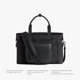 Monos Metro Duffel Nylon, Travel Duffel Bag & Weekender with Shoe Compartment, Lightweight Carry - On Approved, Carbon Black