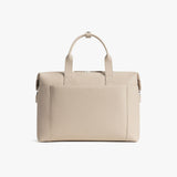 Monos Metro Duffel Vegan Leather Microfiber, Travel Duffel Bag & Weekender with Shoe Compartment, Carry - On Approved, Ivory