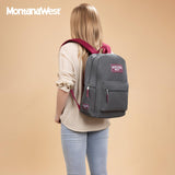 Montana West Backpack for Women Men 2 PCS Lightweight College Bookbags Casual Daypack Backpacks for Commute & Travel