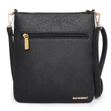 Montana West Crossbody Bags for Women Small Shoulder Travel Purses Multi Pocket Triple Crossover, Lightweight with Adjustable Strap Black MWC - 042BK