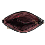 Montana West Crossbody Bags for Women Small Shoulder Travel Purses Multi Pocket Triple Crossover, Lightweight with Adjustable Strap Black MWC - 042BK