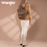 Montana West Wrangler Backpack Purse for Women Vegan Leather Fashion Anti Theft Convertible Backpack with Adjustable Strap