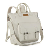 Montana West Wrangler Medium Backpack Purse for Women Off - white Fashion Backpack with Removable Crossbody Strap for Travel Work WG175 - 9110TN