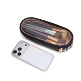 Montana West X Wrangler Travel Makeup Bag 2pcs Set Large Cosmetic Bag with Makeup Brush Holder Portable Make Up Organizer Cute Toiletry Bag with Divider and Handle for Women Leopard